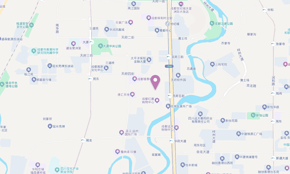 德必天府五街WE位置地图